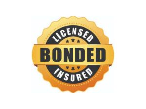 bonded, licensed, insured